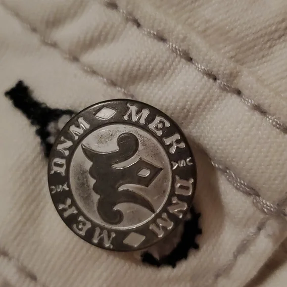 MEK denim size medium white Capri - Picture 2 of 4